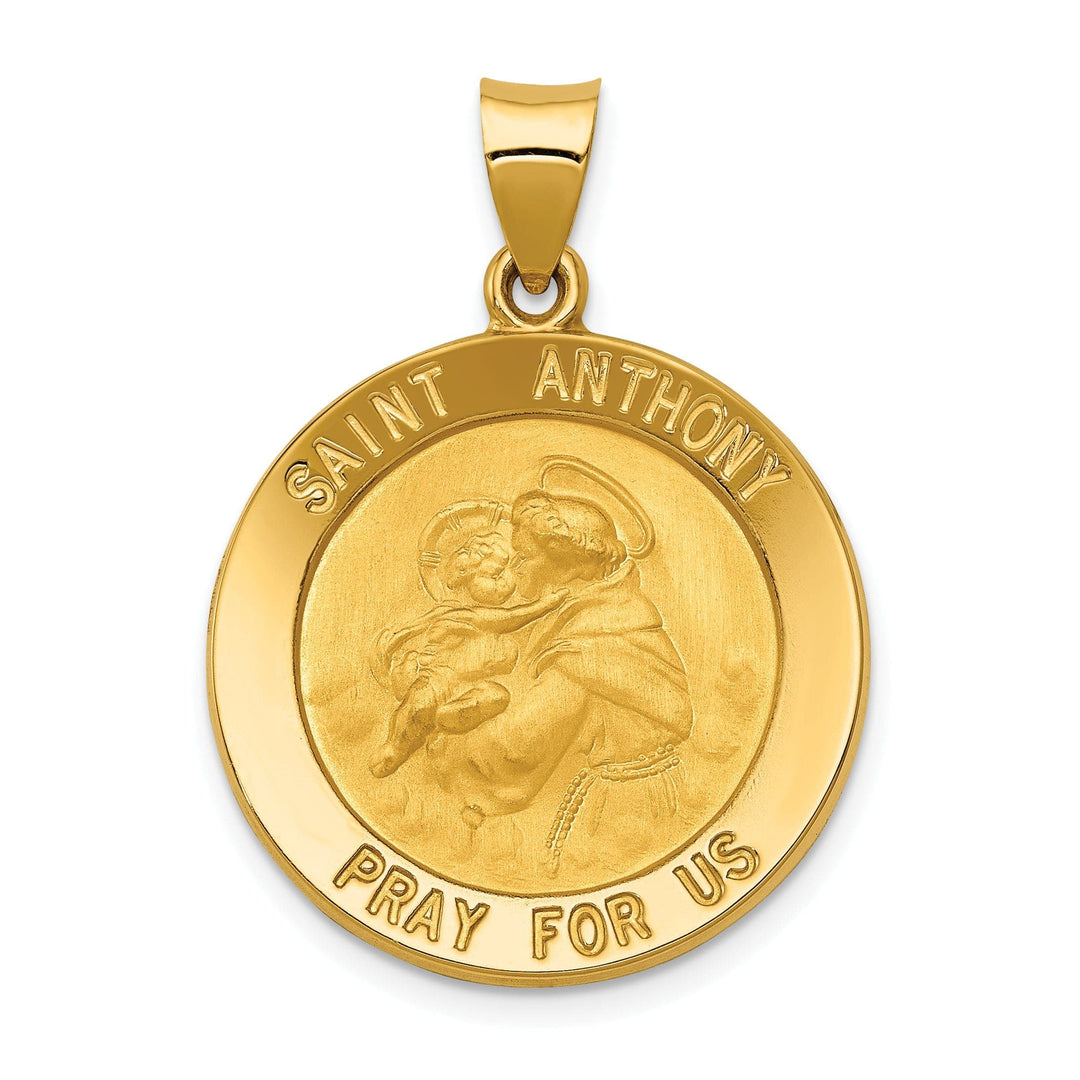 Lovely Rita's Pendants & Charms 14k Yellow Gold Saint Anthony Medal Pendant