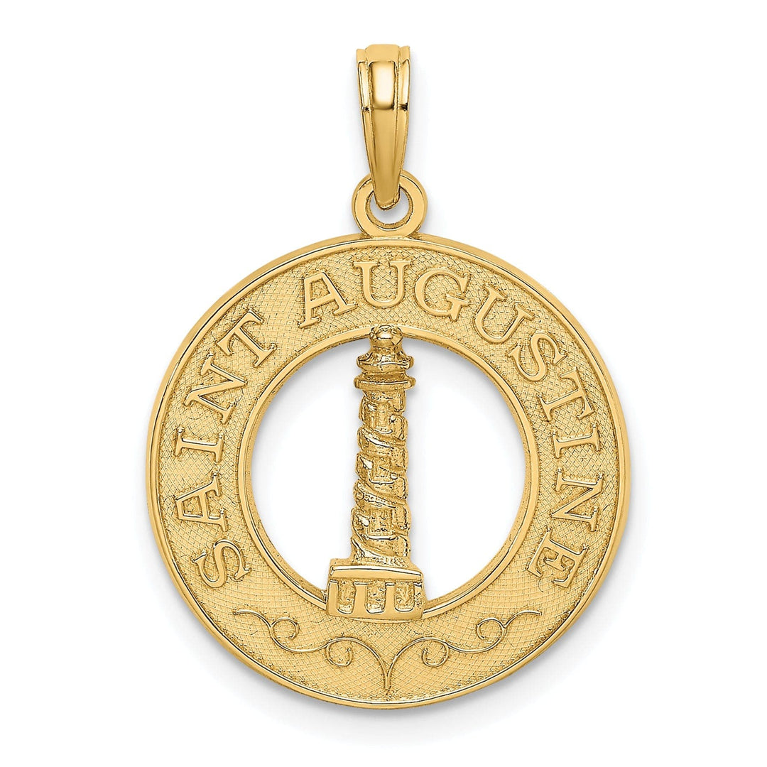 Lovely Rita's Pendants & Charms 14K Yellow Gold SAINT AUGUSTINE FLORIDA Light House Pendant