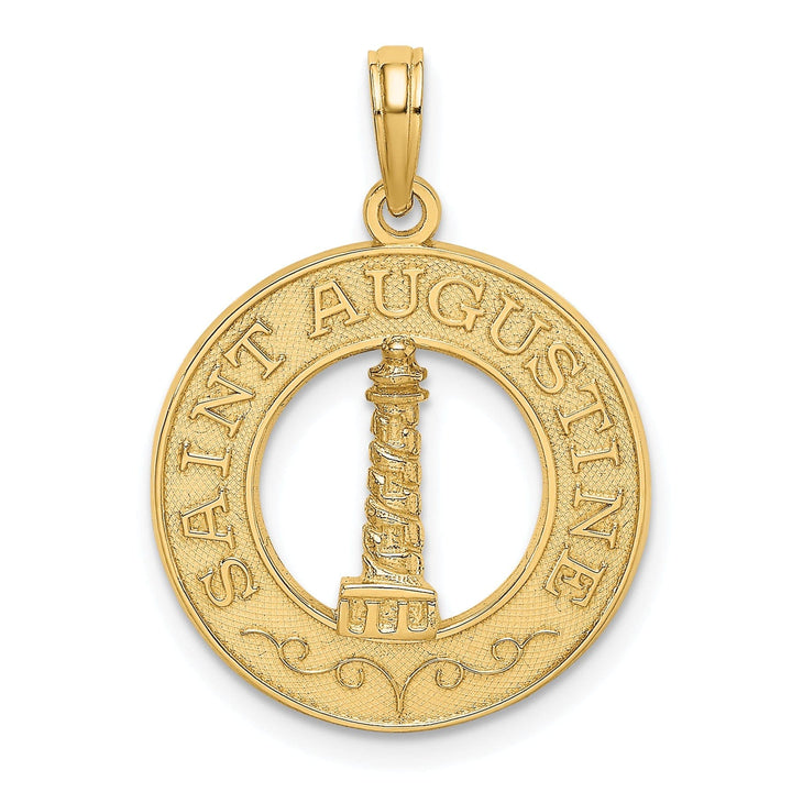 Lovely Rita's Pendants & Charms 14K Yellow Gold SAINT AUGUSTINE FLORIDA Light House Pendant