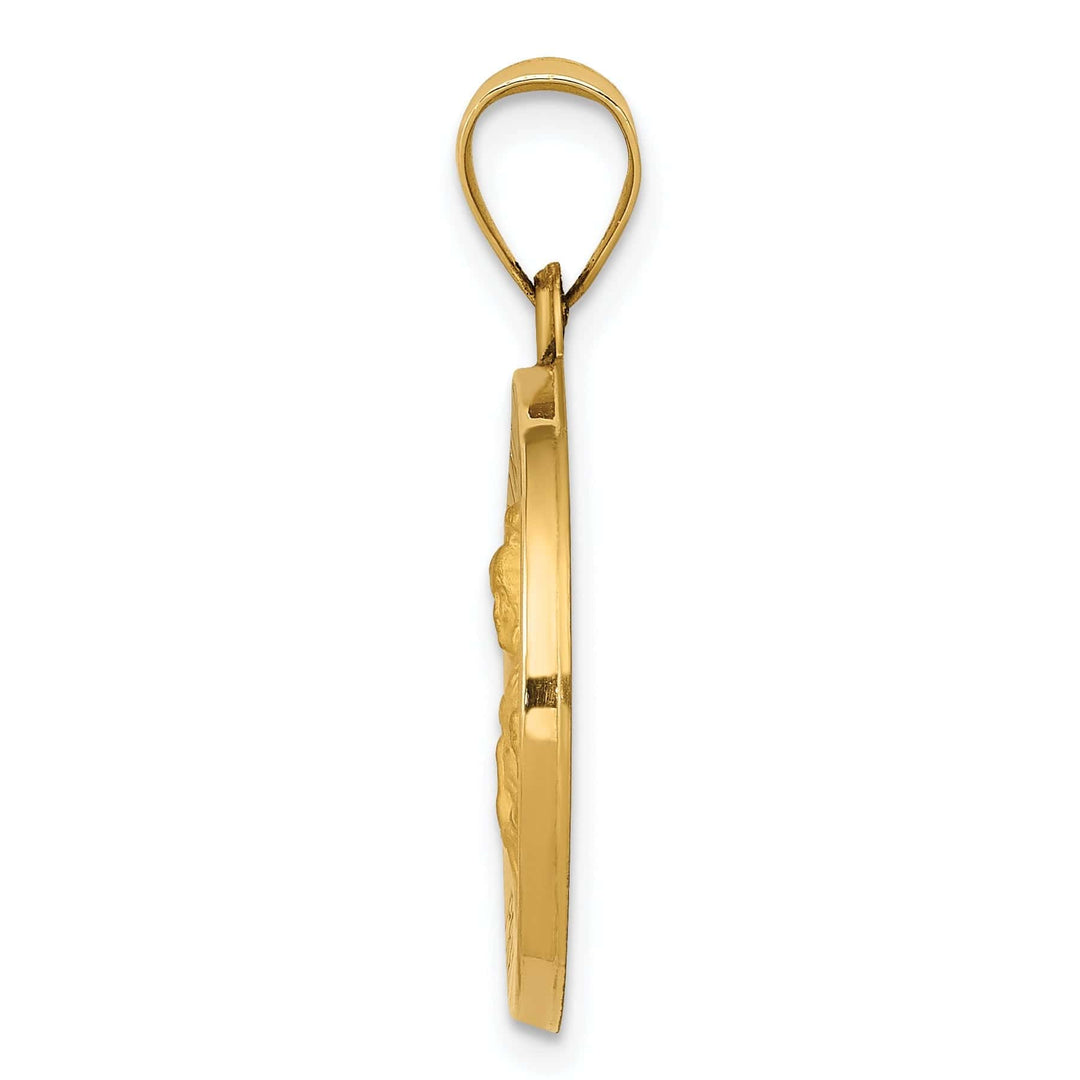 Lovely Rita's Pendants & Charms 14k Yellow Gold Saint Barbara Medal Pendant