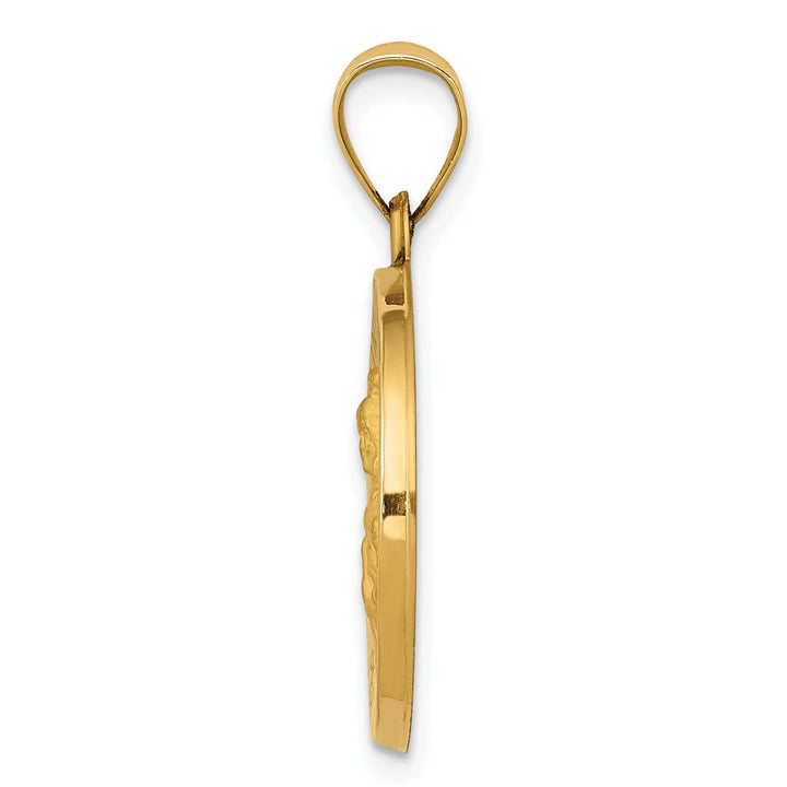 Lovely Rita's Pendants & Charms 14k Yellow Gold Saint Barbara Medal Pendant