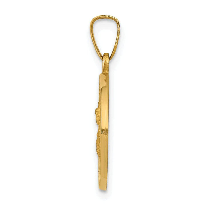 Lovely Rita's Pendants & Charms 14k Yellow Gold Saint Barbara Medal Pendant