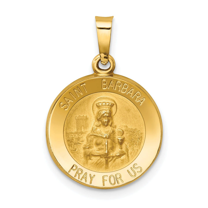 Lovely Rita's Pendants & Charms 14k Yellow Gold Saint Barbara Medal Pendant