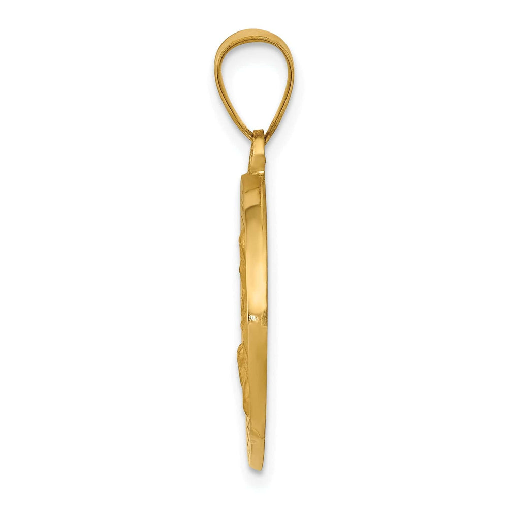 Lovely Rita's Pendants & Charms 14k Yellow Gold Saint Cecilia Medal Pendant