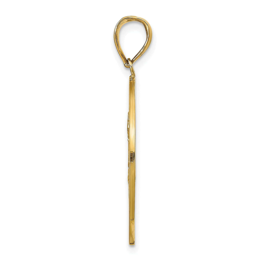 Lovely Rita's Pendants & Charms 14k Yellow Gold Saint Christopher Hollow Medal