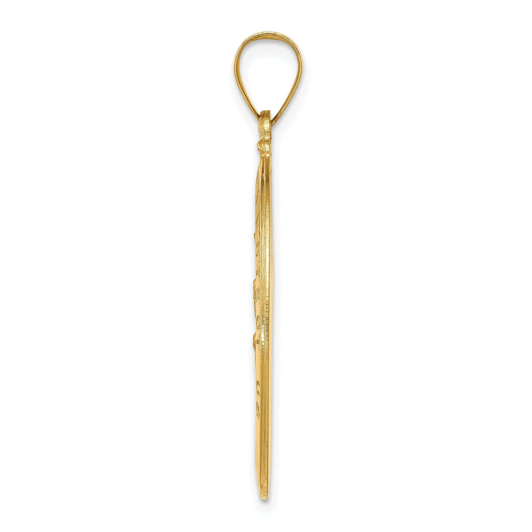 Lovely Rita's Pendants & Charms 14k Yellow Gold Saint Christopher Medal Pendant