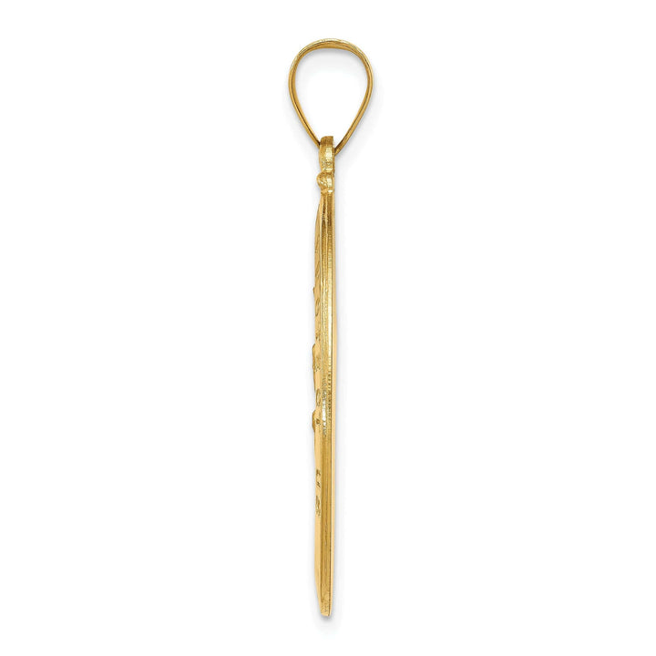 Lovely Rita's Pendants & Charms 14k Yellow Gold Saint Christopher Medal Pendant