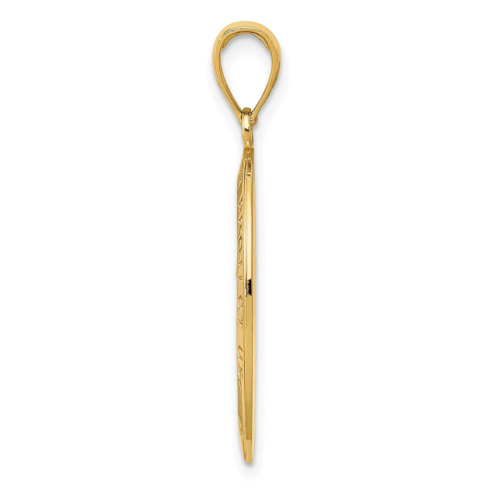 Lovely Rita's Pendants & Charms 14k Yellow Gold Saint Christopher Medal Pendant