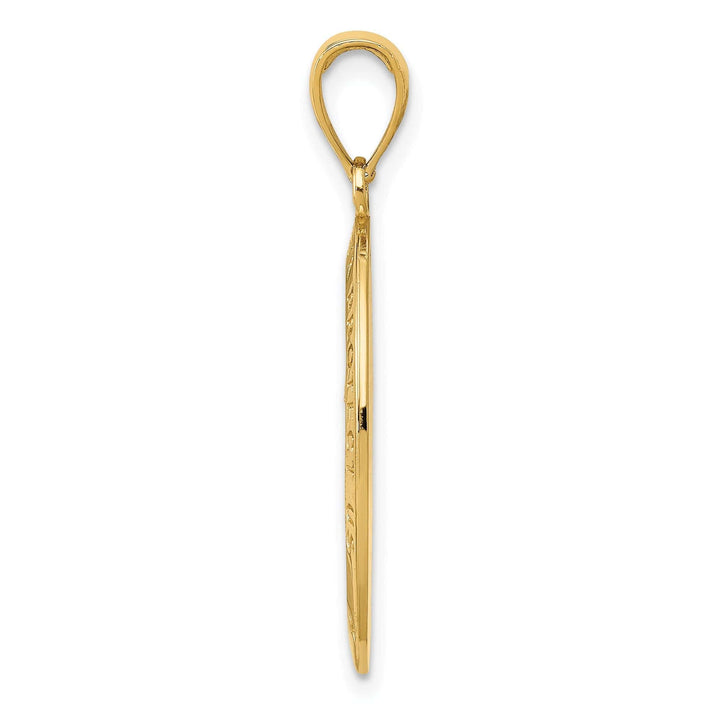 Lovely Rita's Pendants & Charms 14k Yellow Gold Saint Christopher Medal Pendant