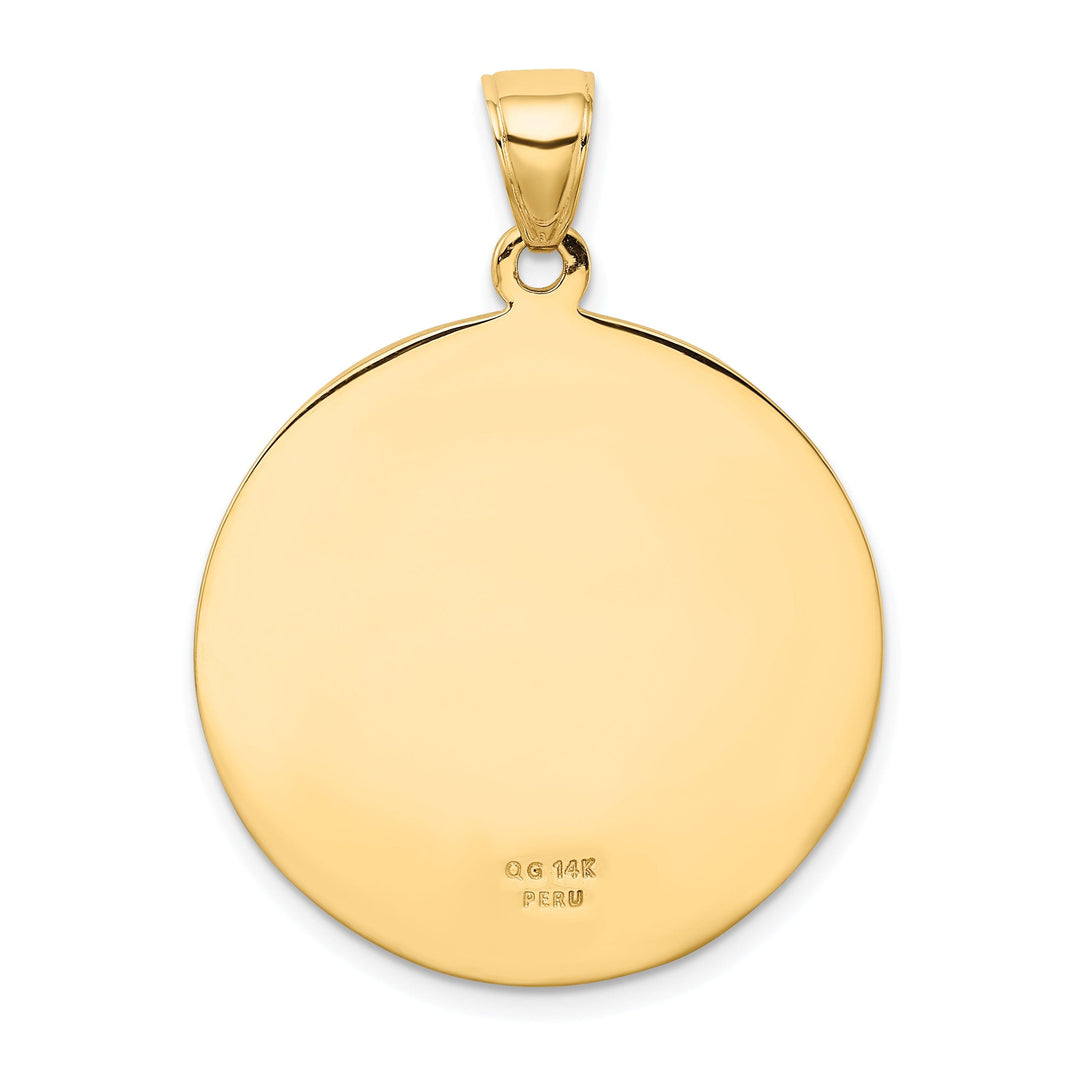 Lovely Rita's Pendants & Charms 14k Yellow Gold Saint Christopher Medal Pendant