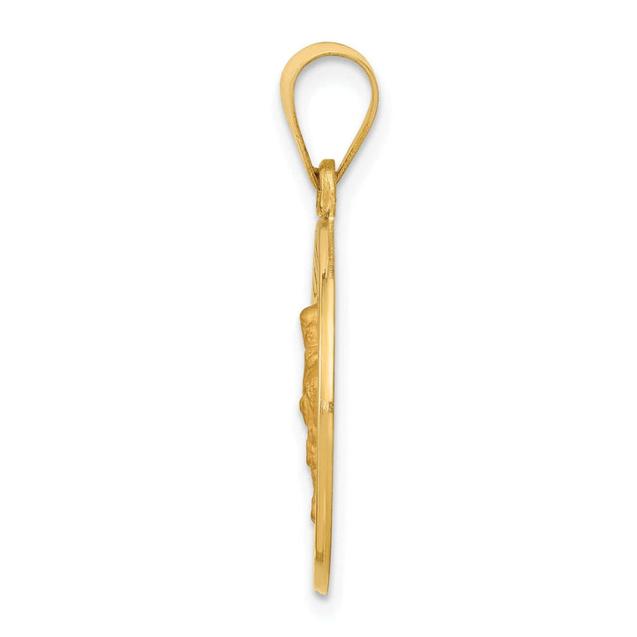 Lovely Rita's Pendants & Charms 14k Yellow Gold Saint Edward Medal Pendant