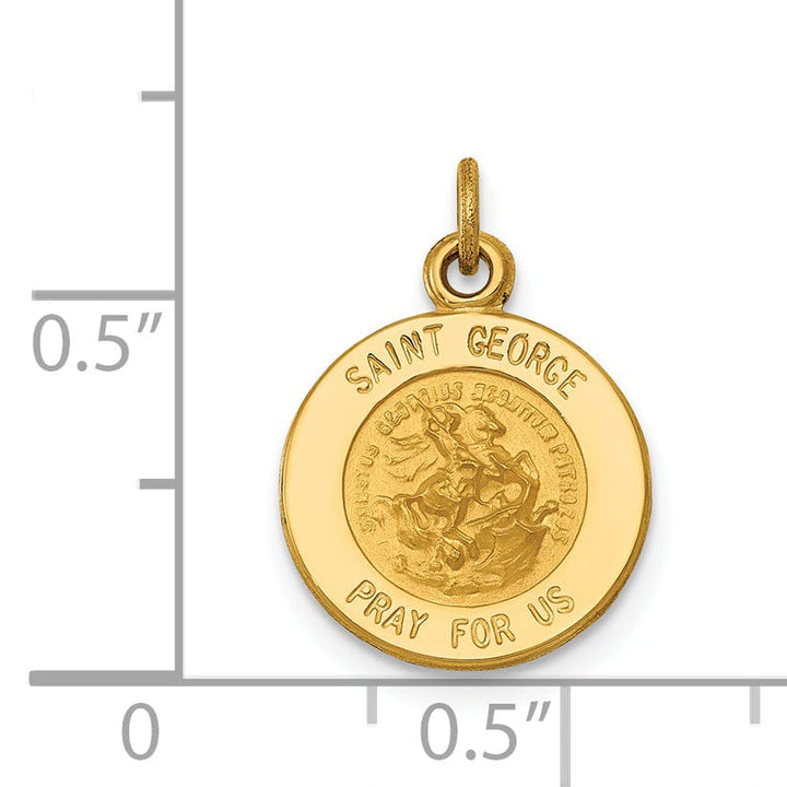 Lovely Rita's Pendants & Charms 14k Yellow Gold Saint George Medal Pendant