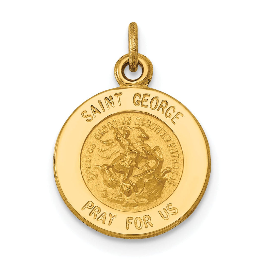 Lovely Rita's Pendants & Charms 14k Yellow Gold Saint George Medal Pendant