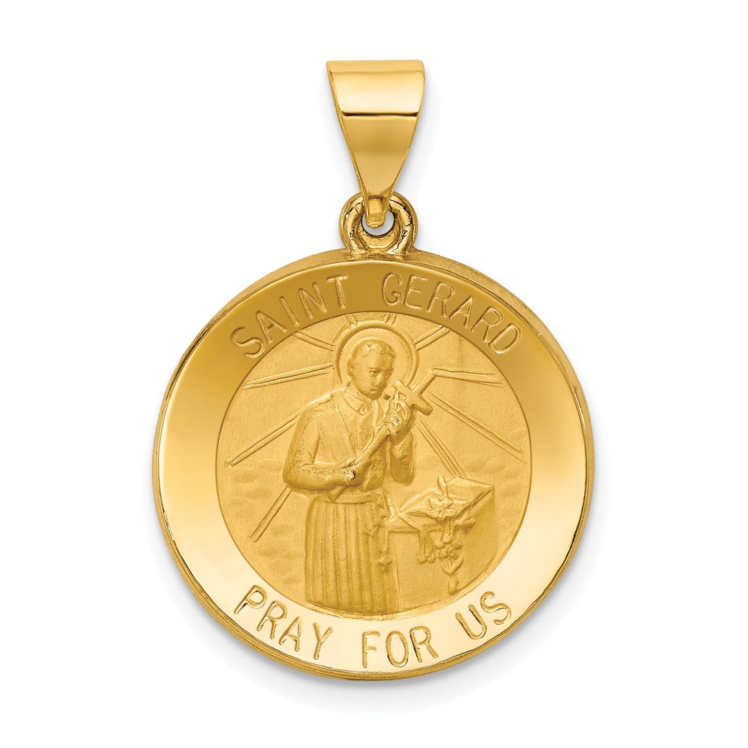 Lovely Rita's Pendants & Charms 14k Yellow Gold Saint Gerard Medal Pendant