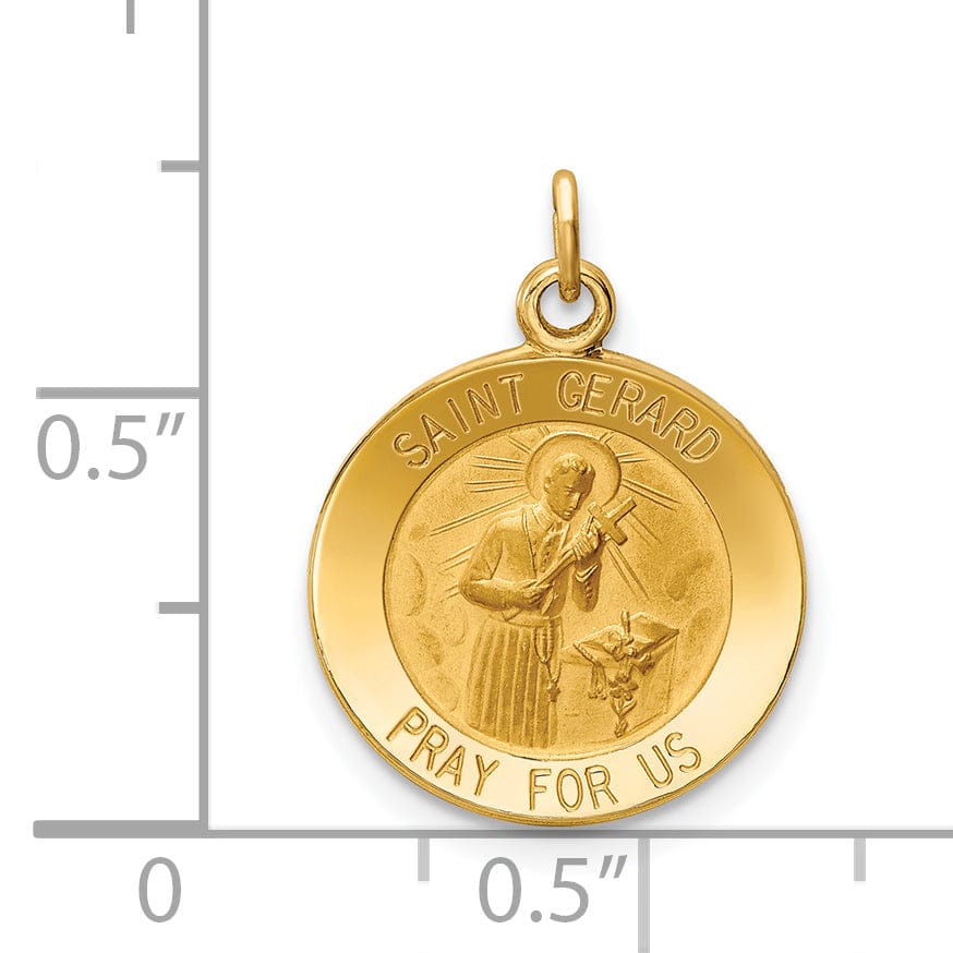 Lovely Rita's Pendants & Charms 14k Yellow Gold Saint Gerard Medal Pendant