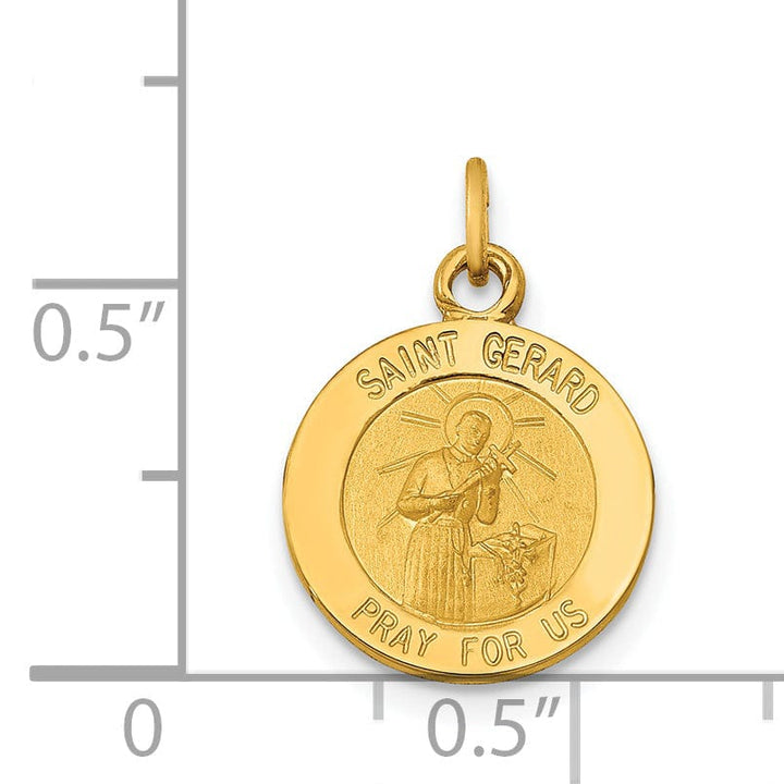 Lovely Rita's Pendants & Charms 14k Yellow Gold Saint Gerard Medal Pendant