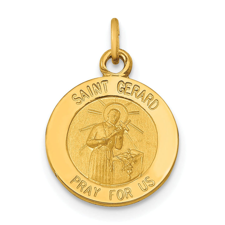 Lovely Rita's Pendants & Charms 14k Yellow Gold Saint Gerard Medal Pendant