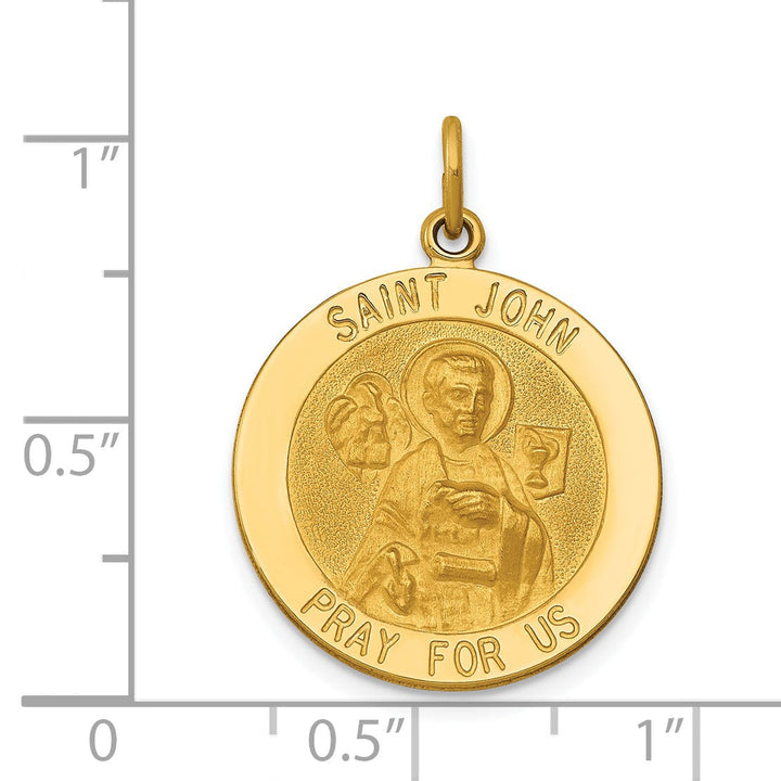 Lovely Rita's Pendants & Charms 14k Yellow Gold Saint John Medal Pendant