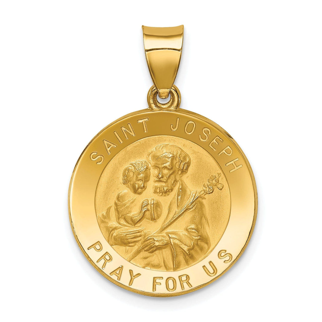 Lovely Rita's Pendants & Charms 14k Yellow Gold Saint Joseph Medal Pendant