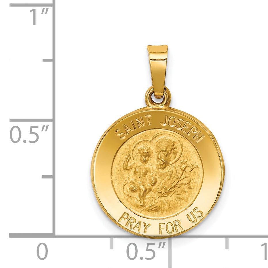 Lovely Rita's Pendants & Charms 14k Yellow Gold Saint Joseph Medal Pendant