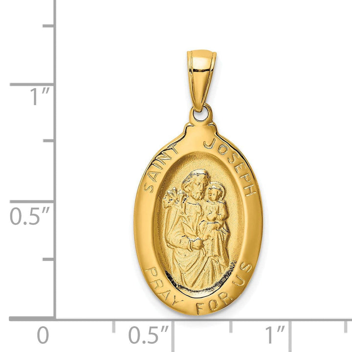Lovely Rita's Pendants & Charms 14k Yellow Gold Saint Joseph Medal Pendant