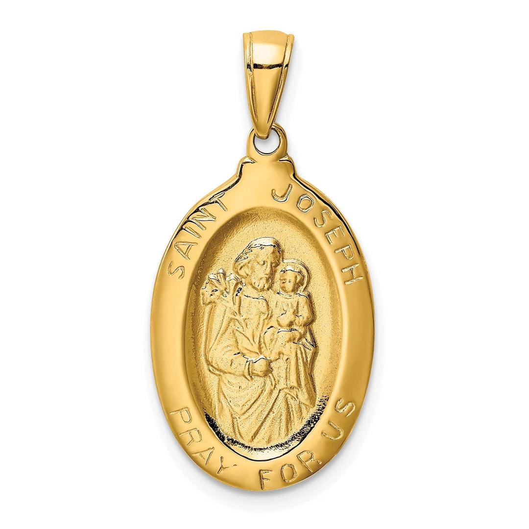 Lovely Rita's Pendants & Charms 14k Yellow Gold Saint Joseph Medal Pendant