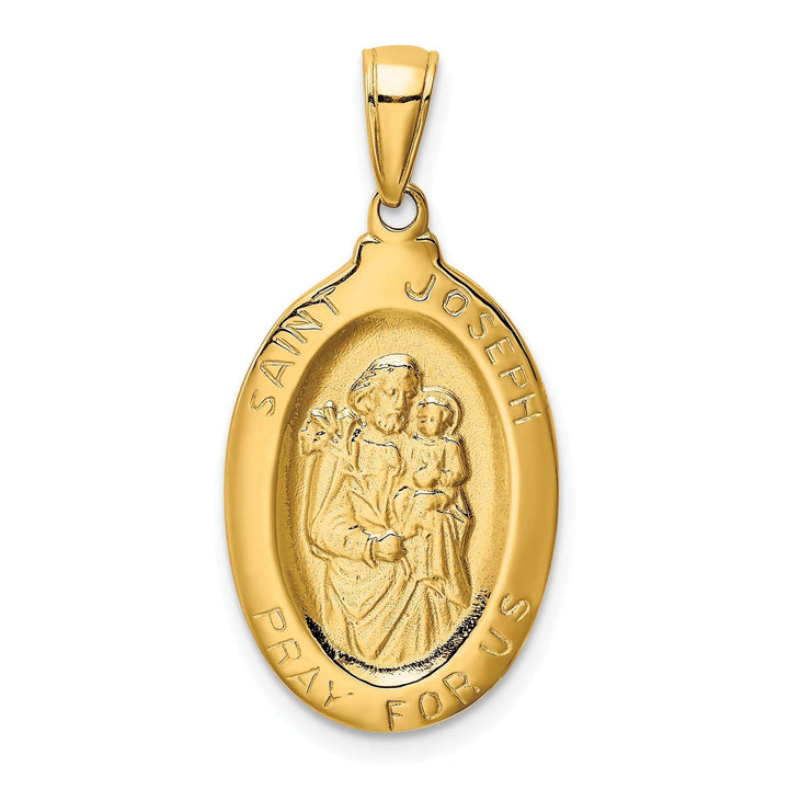 Lovely Rita's Pendants & Charms 14k Yellow Gold Saint Joseph Medal Pendant