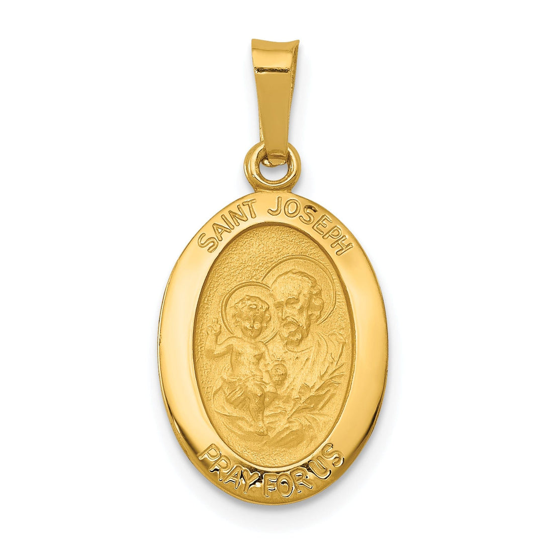 Lovely Rita's Pendants & Charms 14k Yellow Gold Saint Joseph Medal Pendant