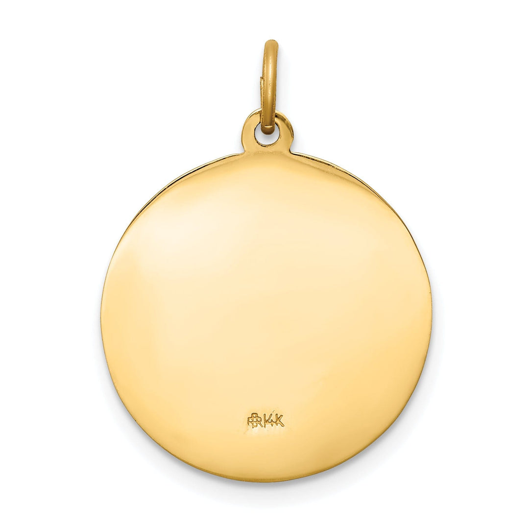 Lovely Rita's Pendants & Charms 14k Yellow Gold Saint Luke Medal Pendant