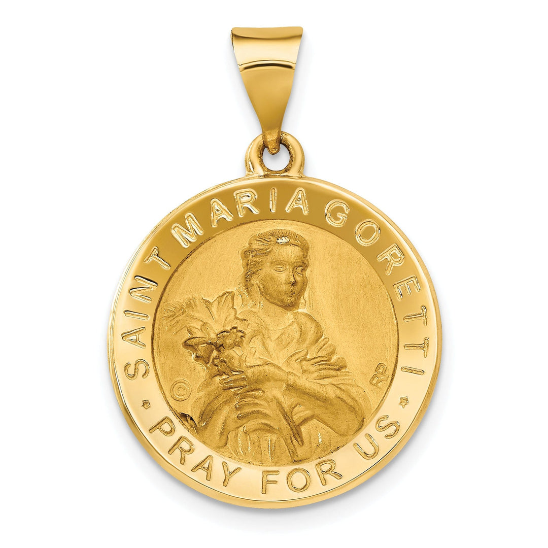 Lovely Rita's Pendants & Charms 14k Yellow Gold Saint Maria Goretti Medal