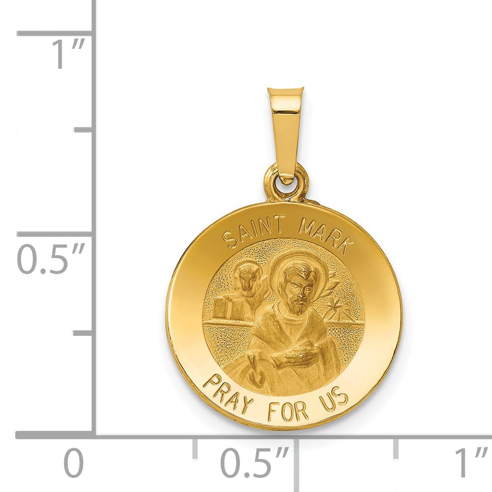 Lovely Rita's Pendants & Charms 14k Yellow Gold Saint Mark Medal Pendant
