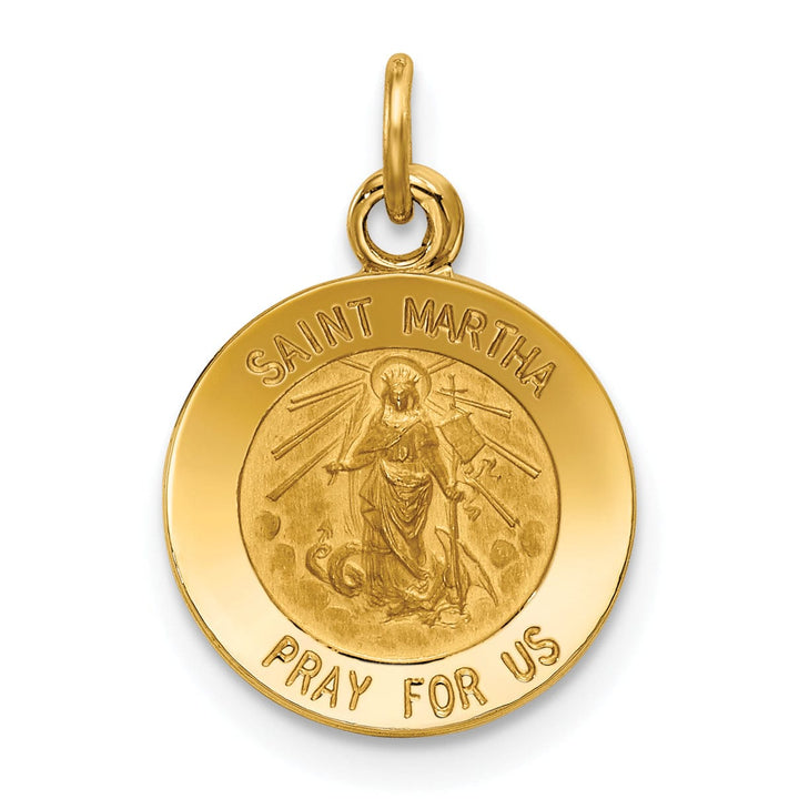 Lovely Rita's Pendants & Charms 14k Yellow Gold Saint Martha Medal Pendant