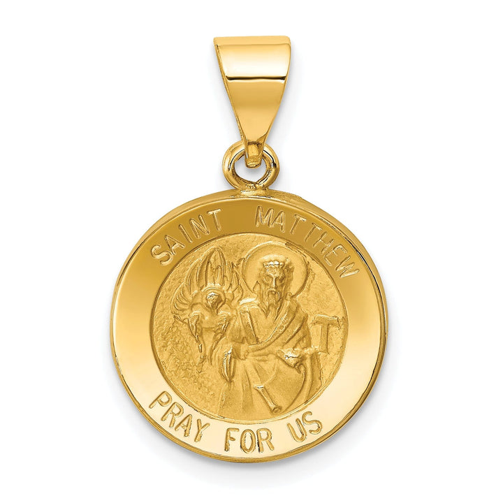 Lovely Rita's Pendants & Charms 14k Yellow Gold Saint Matthew Medal Pendant
