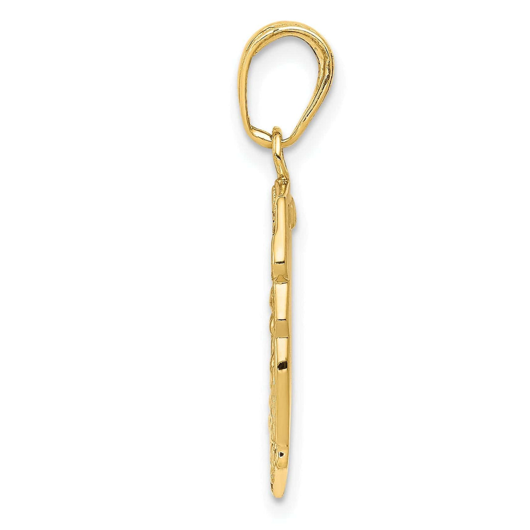 Lovely Rita's Pendants & Charms 14k Yellow Gold Saint Michael Medal Badge