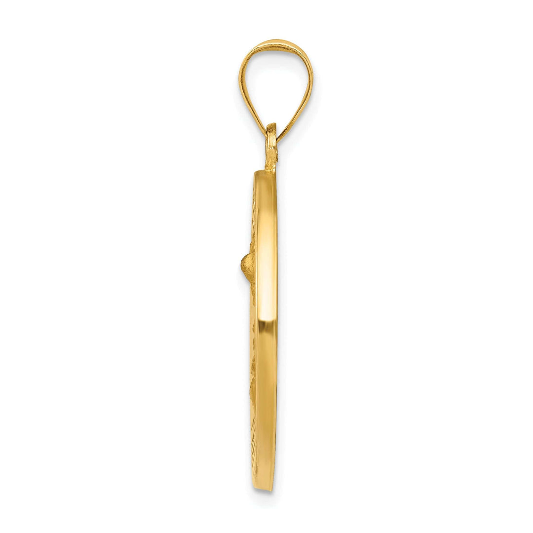 Lovely Rita's Pendants & Charms 14k Yellow Gold Saint Michael Medal Pendant