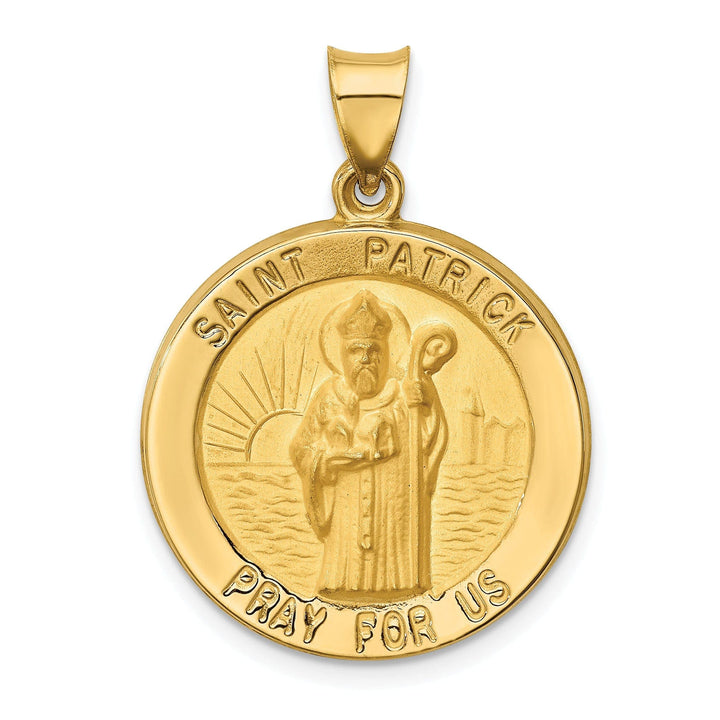 Lovely Rita's Pendants & Charms 14k Yellow Gold Saint Patrick Medal Pendant
