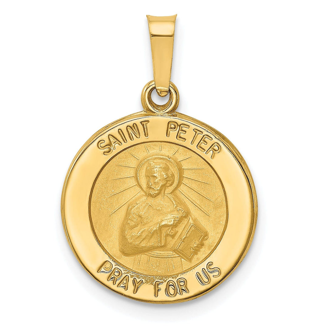 Lovely Rita's Pendants & Charms 14k Yellow Gold Saint Peter Medal Pendant