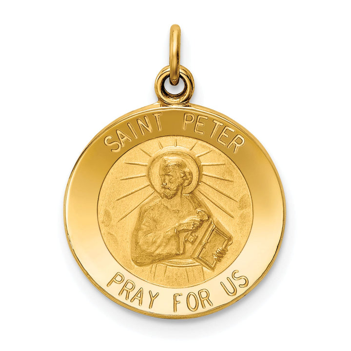 Lovely Rita's Pendants & Charms 14k Yellow Gold Saint Peter Medal Pendant