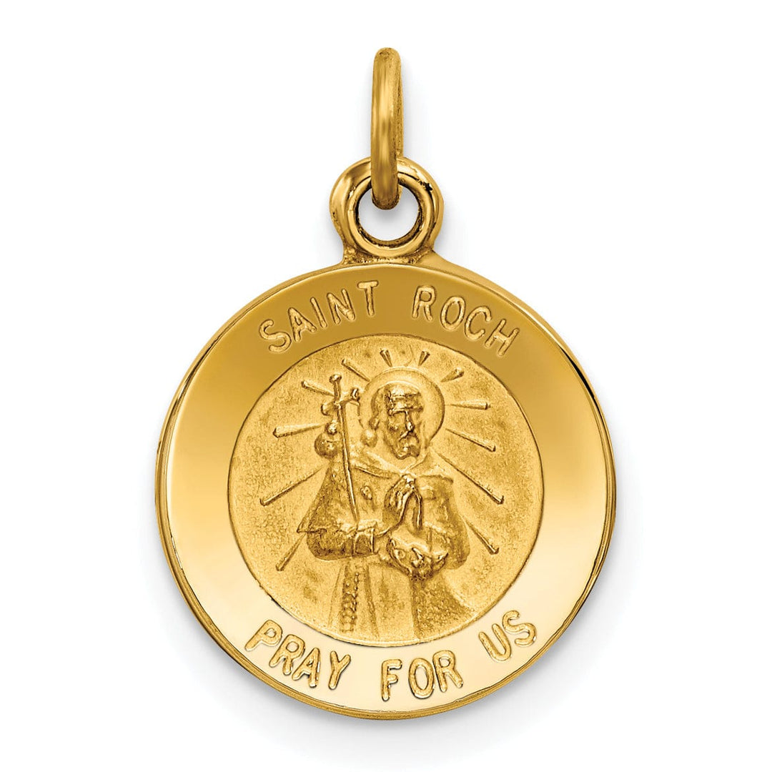 Lovely Rita's Pendants & Charms 14k Yellow Gold Saint Roch Medal Pendant