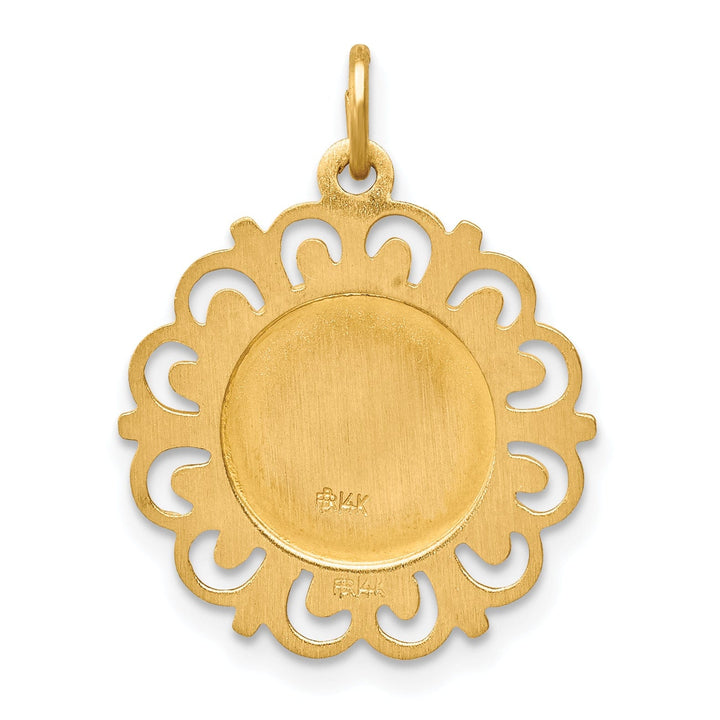 Lovely Rita's Pendants & Charms 14k Yellow Gold Saint Theresa Medal Pendant