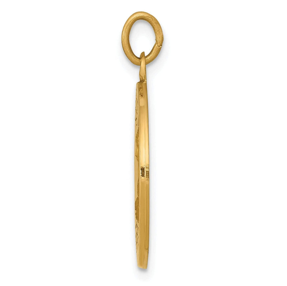 Lovely Rita's Pendants & Charms 14k Yellow Gold Saint Theresa Medal Pendant