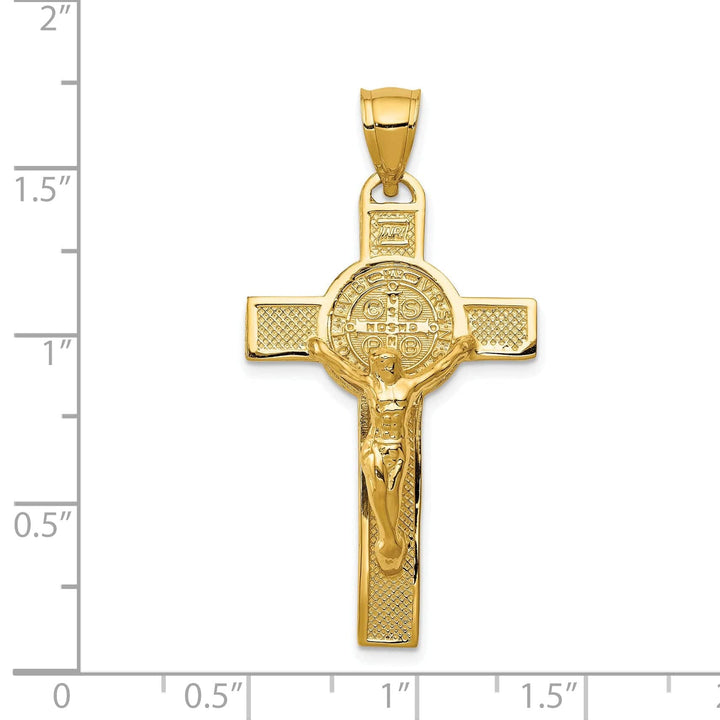 Lovely Rita's Pendants & Charms 14k Yellow Gold San Benito Crucifix Pendant
