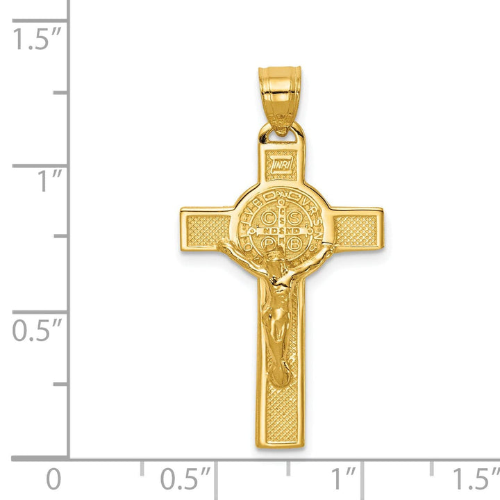 Lovely Rita's Pendants & Charms 14k Yellow Gold San Benito Crucifix Pendant