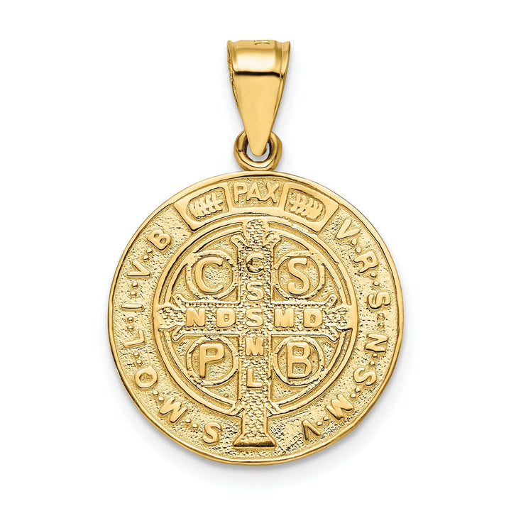 Lovely Rita's Pendants & Charms 14k Yellow Gold San Benito Round Medal Pendant