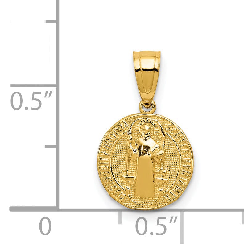 Lovely Rita's Pendants & Charms 14k Yellow Gold San Benito Round Pendant