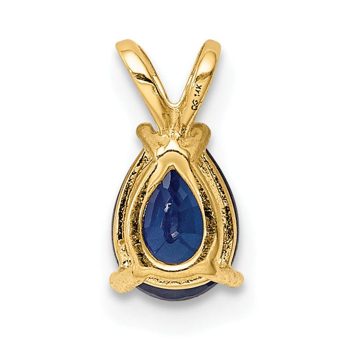 Lovely Rita's Pendants & Charms 14k Yellow Gold Sapphire Pendant