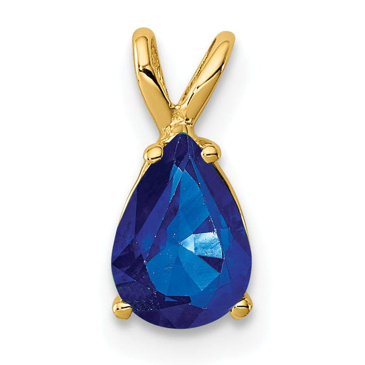 Lovely Rita's Pendants & Charms 14k Yellow Gold Sapphire Pendant