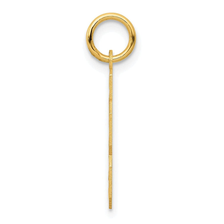 Lovely Rita's Pendants & Charms 14k Yellow Gold Satin Brush Finish Small Size Number 23 Charm Pendant