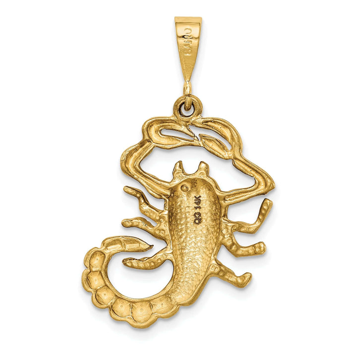 Lovely Rita's Pendants & Charms 14k Yellow Gold Scorpio Zodiac Charm Pendant