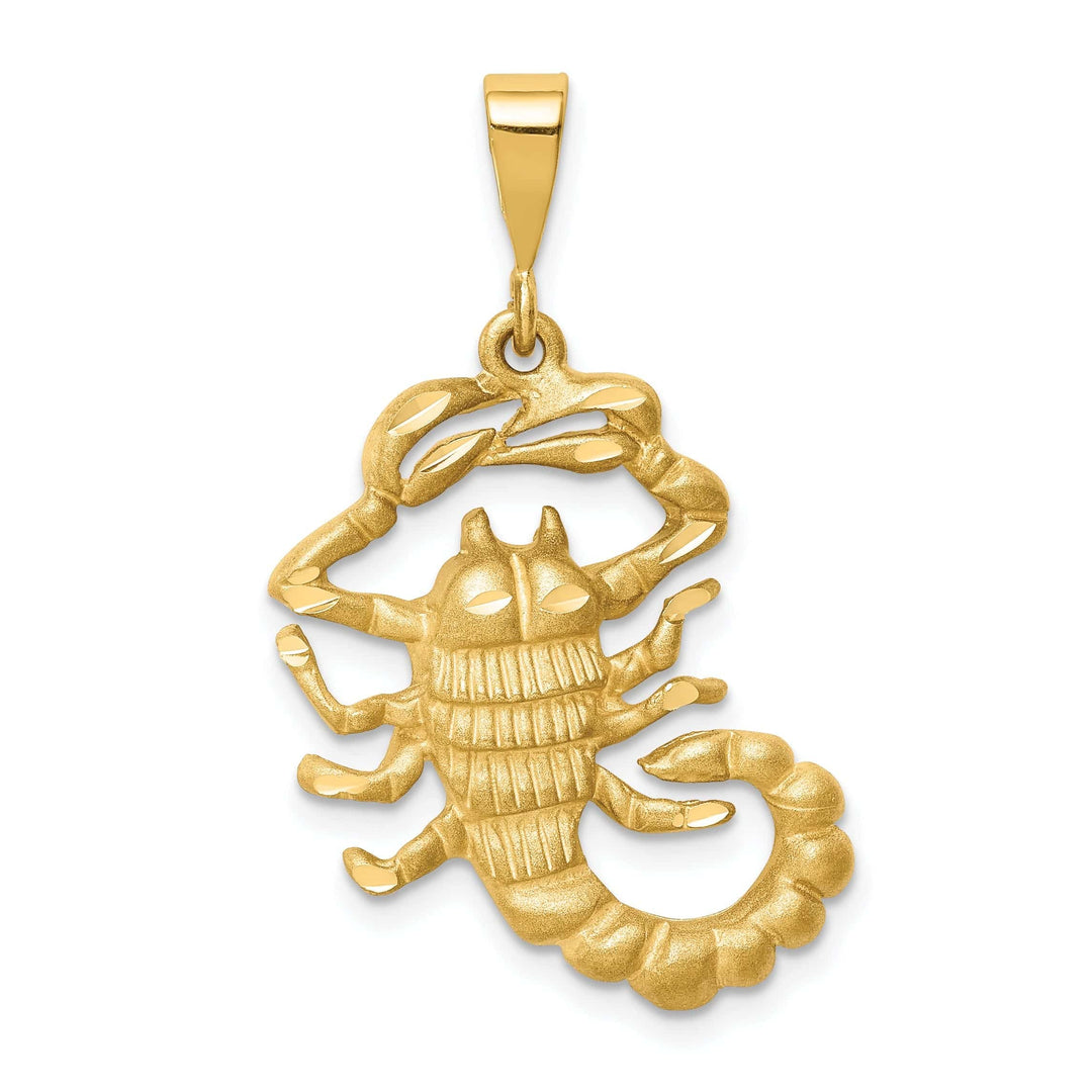 Lovely Rita's Pendants & Charms 14k Yellow Gold Scorpio Zodiac Charm Pendant